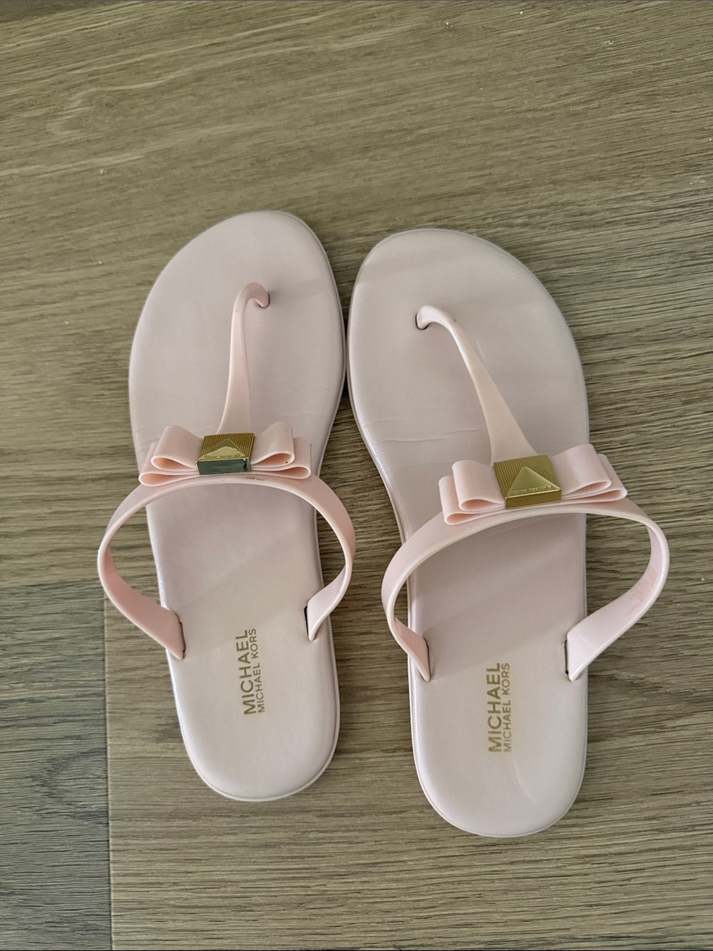 MICHAEL Michael Kors Blush Bow Thong Sandals